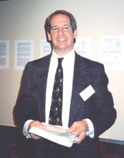 Dr. Robert Fels, biofeedback therapist, presenting at the Society for Personality Assessment Poster Session, March 17, 2001, Philadelphia, "Enhanced Projective Assessment with Psychophysiology".